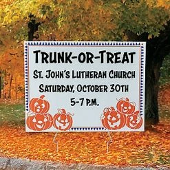 New 🔥 Personalized Trunk-or-Treat Yard Sign 😉