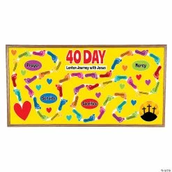 Flash Sale 🔔 40 Day Lenten Journey with Jesus Bulletin Board Set 🛒