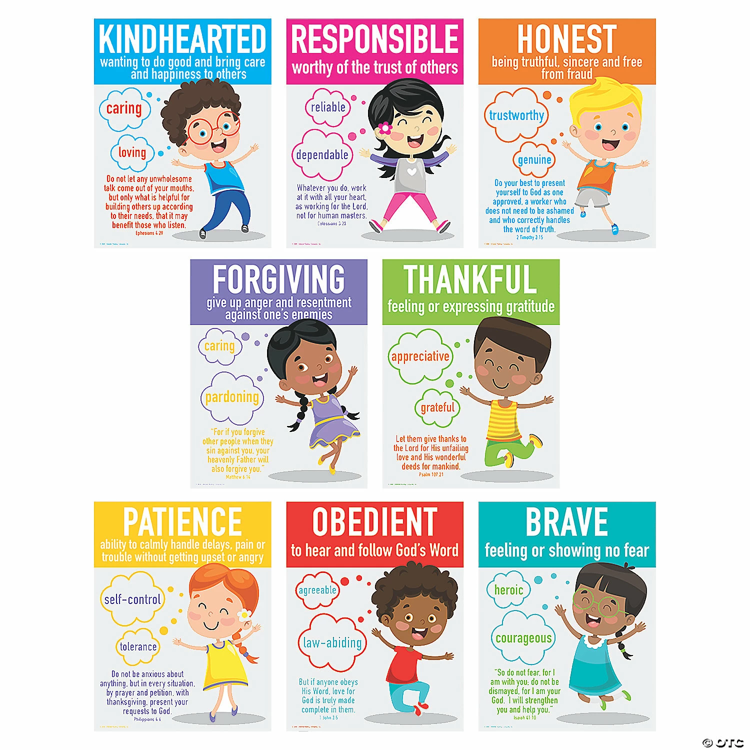 New ๐ Christian Character Poster Set - 8 Pc. โ 3 New ๐ Christian Character Poster Set - 8 Pc. โ