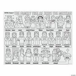 Best Pirce β€οΈ Color Your Own βFamily Tree of Jesusβ Posters - 30 Pc. β