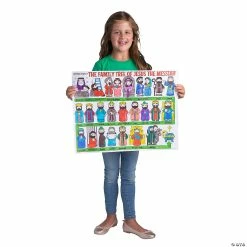 Best Pirce ❤️ Color Your Own “Family Tree of Jesus” Posters - 30 Pc. ⌛ -ceiling decoration shop color your own family tree of jesus posters 30 pc 14092367 a02