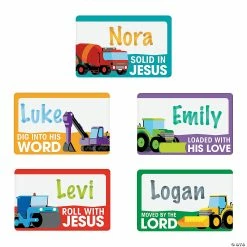 New 🔥 Construction VBS Name Tags/Labels 👏 -ceiling decoration shop construction vbs name tags labels13942456 a02
