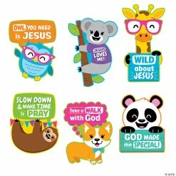 Cheapest ❤️ Faith Animal Sayings Cutouts - 6 Pc. 🤩