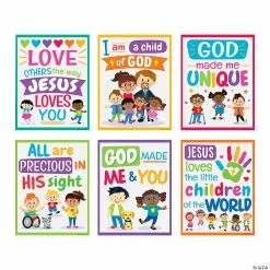 Hot Sale 💯 Kids’ Faith & Diversity Poster Set - 6 Pc. 👍