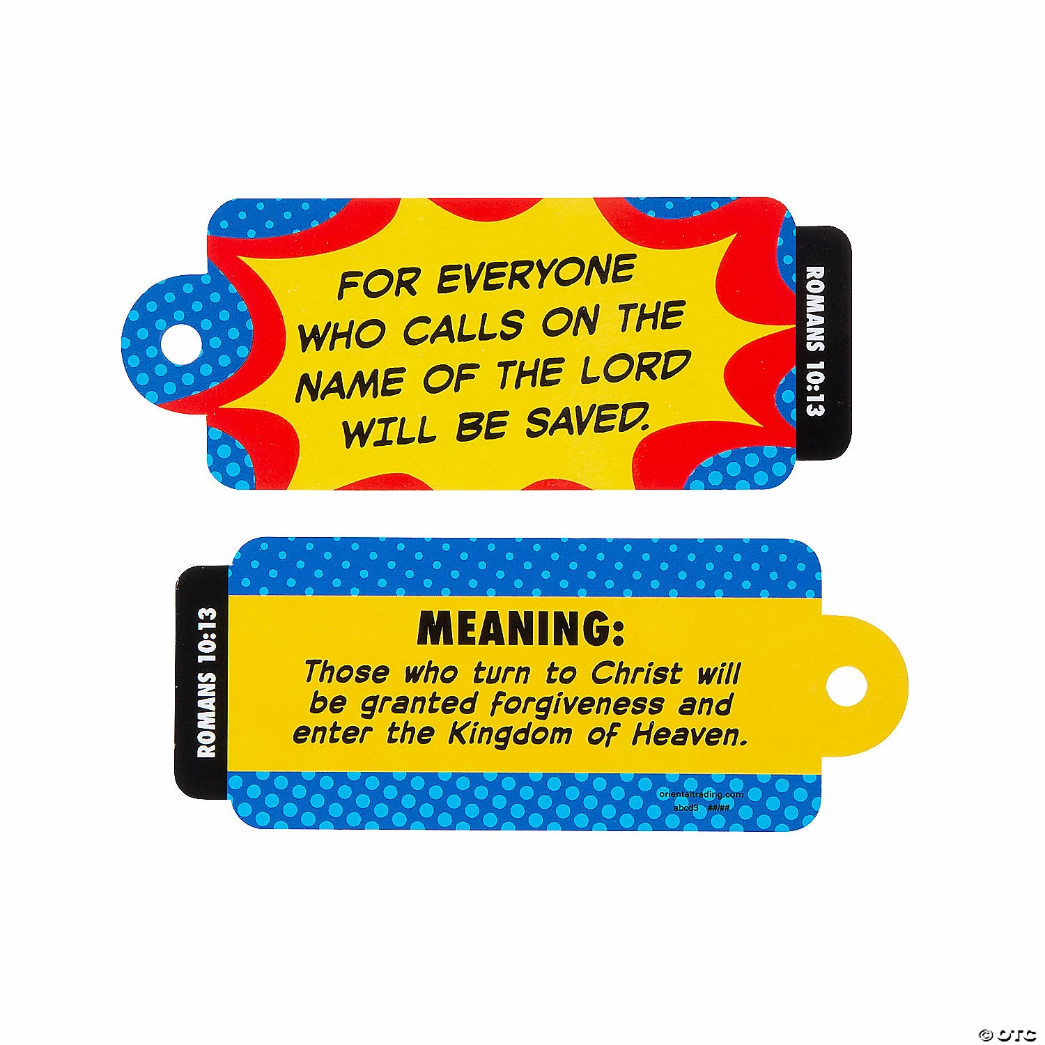 Outlet ๐ Kidsโ Superhero Scripture Cards on a Ring - 12 Pc. โ 4 Outlet ๐ Kidsโ Superhero Scripture Cards on a Ring - 12 Pc. โ - Image 2