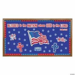 Deals 🧨 Patriotic Faith Bulletin Board Set - 71 Pc. 🎉