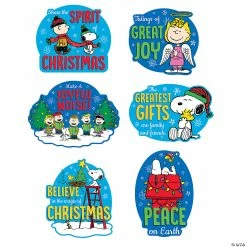 Best deal 🔥 Peanuts® Inspirational ❄ Christmas Cutouts - 6 Pc. 🌟