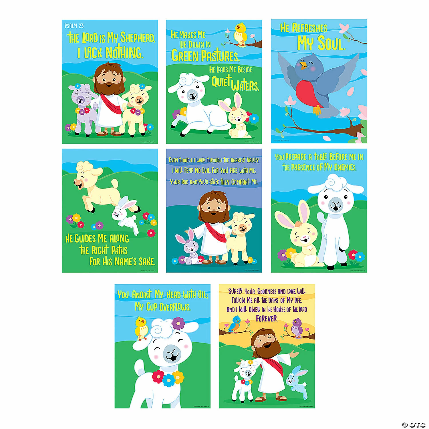 Discount ๐ Psalm 23 Poster Set - 8 Pc. โ 3 Discount ๐ Psalm 23 Poster Set - 8 Pc. โ