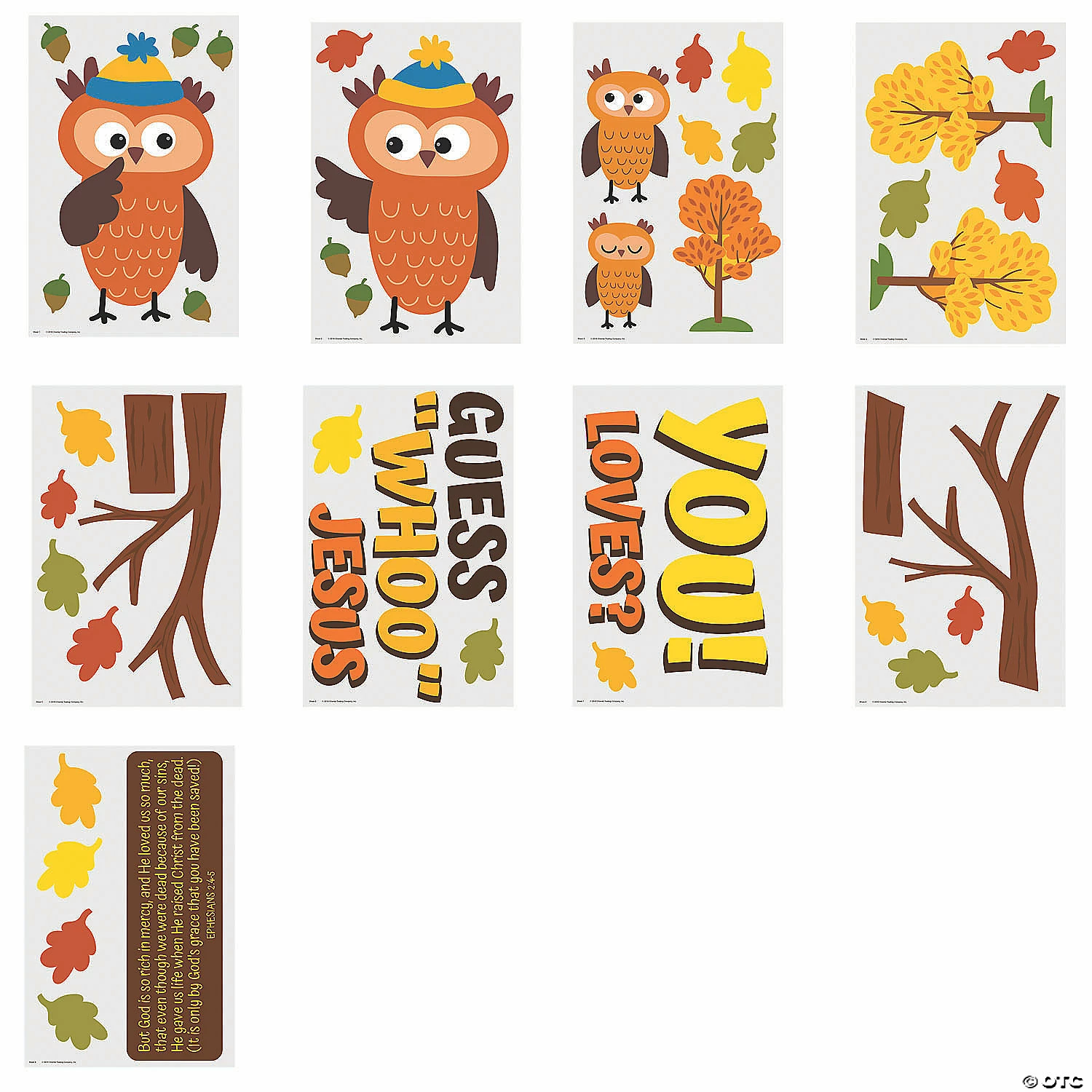 Outlet ๐ฏ Religious Owl Bulletin Board Set - 9 Pc. ๐ 4 Outlet ๐ฏ Religious Owl Bulletin Board Set - 9 Pc. ๐ - Image 2