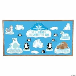 Discount 🧨 Religious Winter Animals Bulletin Board Set 👍