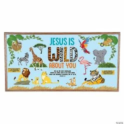 Brand new ✔️ Wild About Jesus Bulletin Board Set - 67 Pc. 🎉