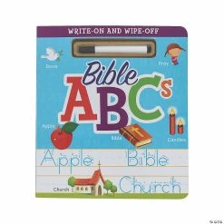 Promo ✔️ Write-On & Wipe-Off Bible ABCs Book 🎁